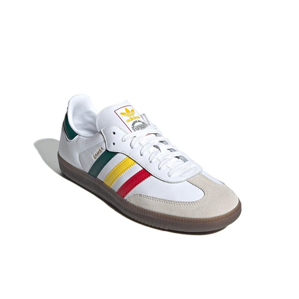 Adidas Samba OG White Rasta 紅黃綠 IH3118-圖片-3