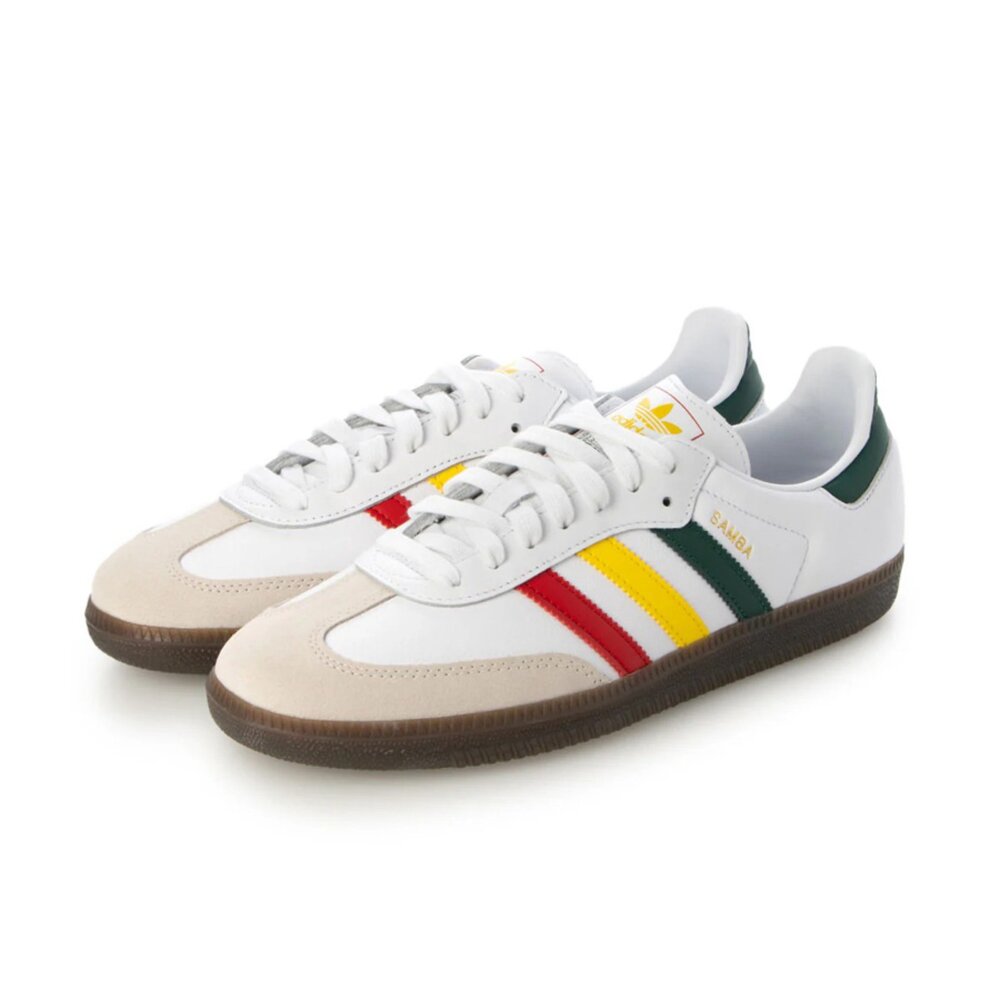 IH3118-Adidas Samba OG White Rasta 紅黃綠	IH3118