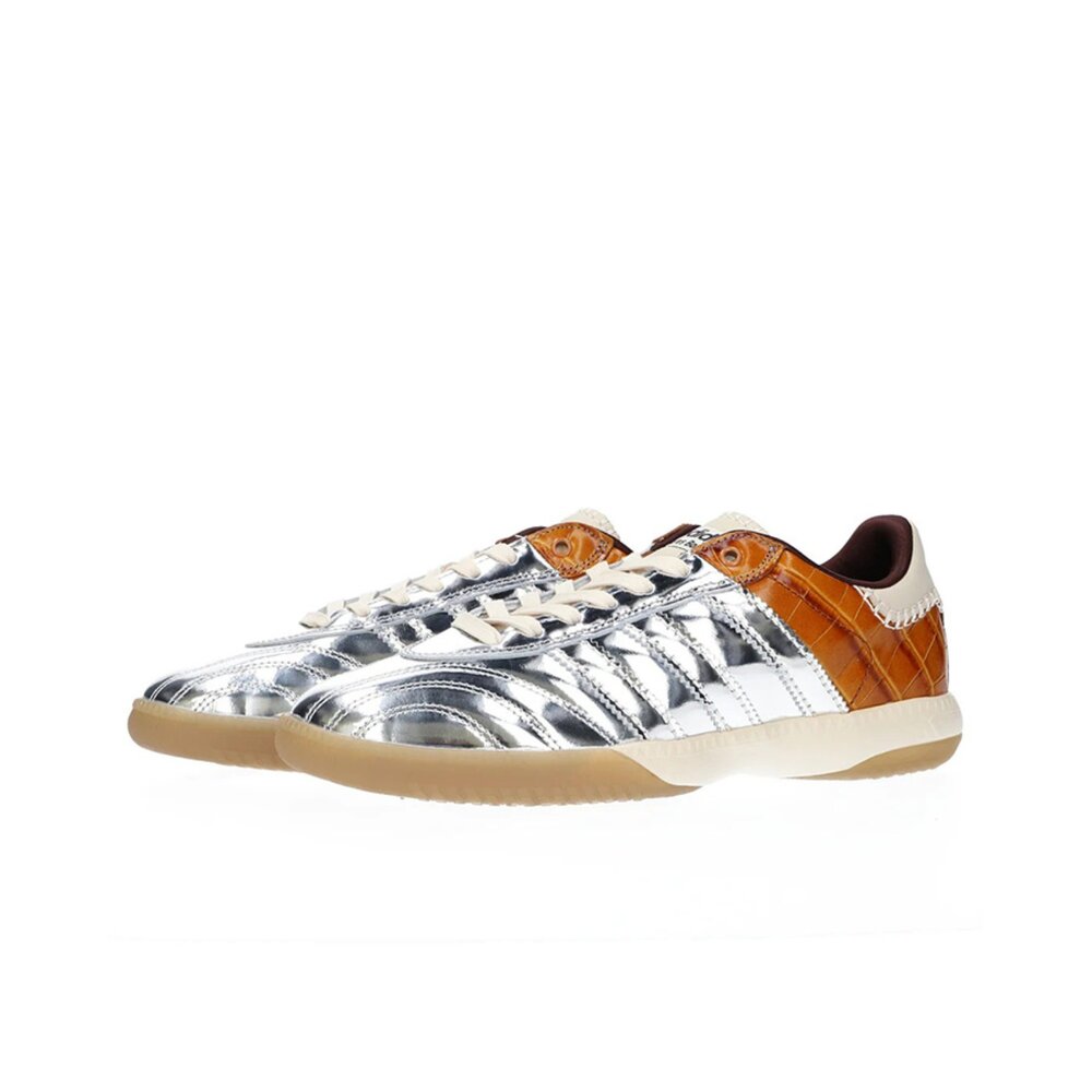 IH5777-Wales Bonner MN x Adidas Samba Millennium Silver Metallic 銀橘