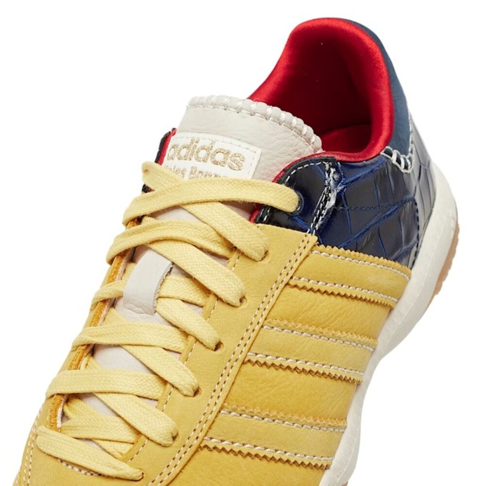 Wales Bonner x Adidas MN Samba Millennium St Fade Gold 黃藍 聯名-圖片-4