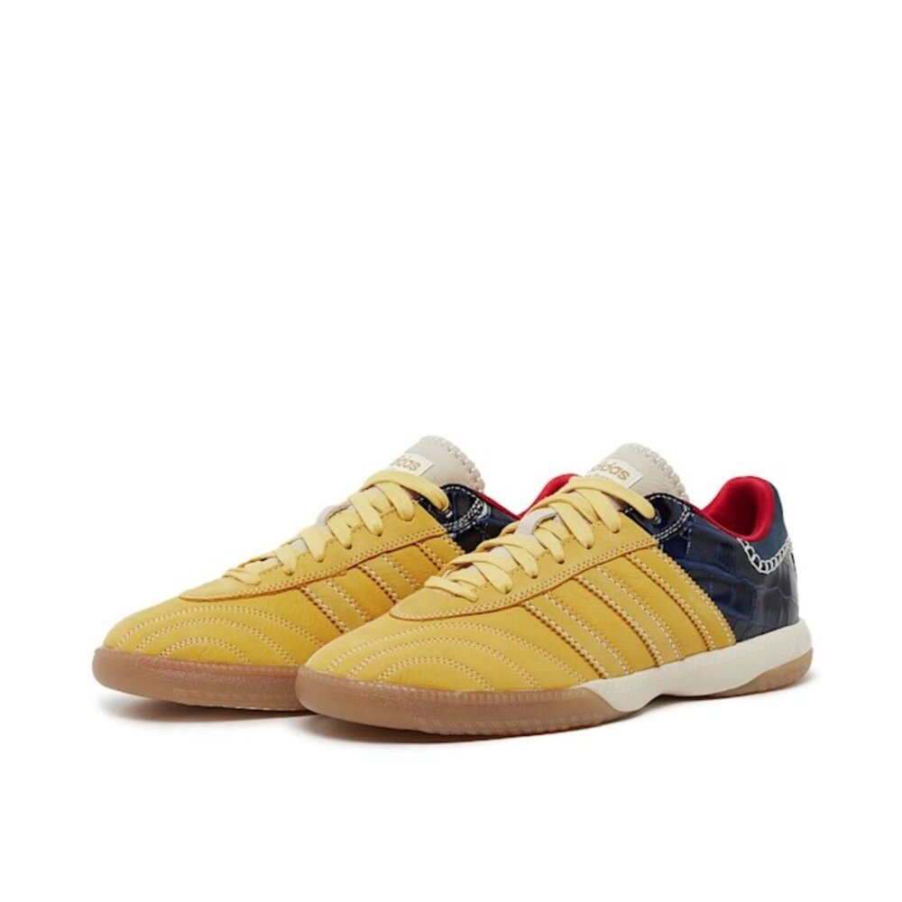IH8407-Wales Bonner x Adidas MN Samba Millennium St Fade Gold 黃藍 聯名