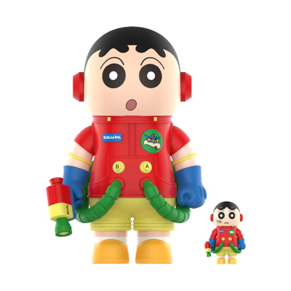 P-01000911147-Pop Mart Mega Space Molly 400% + 100% 蠟筆小新