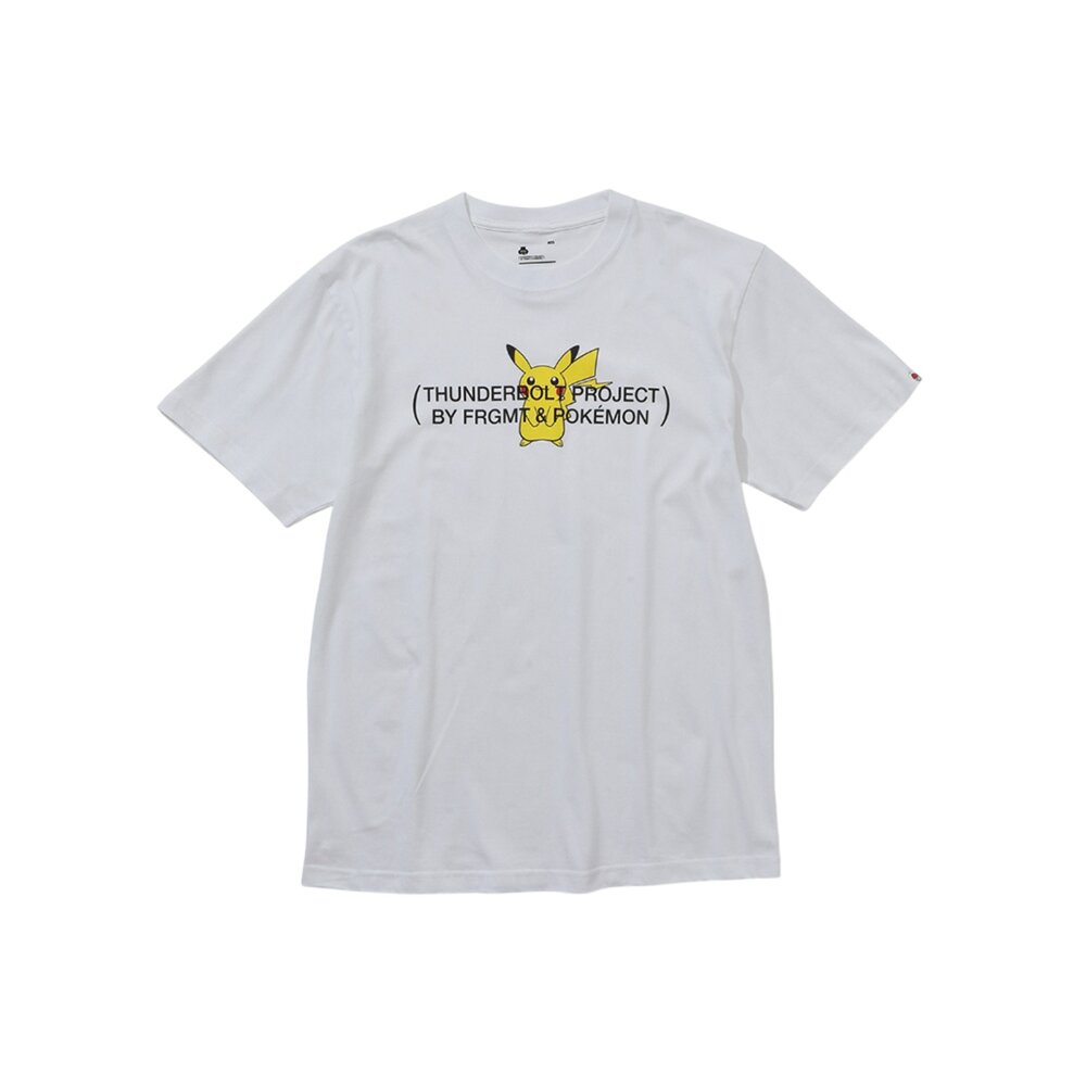 Fragment x Pokemon Thunderbolt Project 皮卡丘、卡比獸 白色 短袖-圖片-1