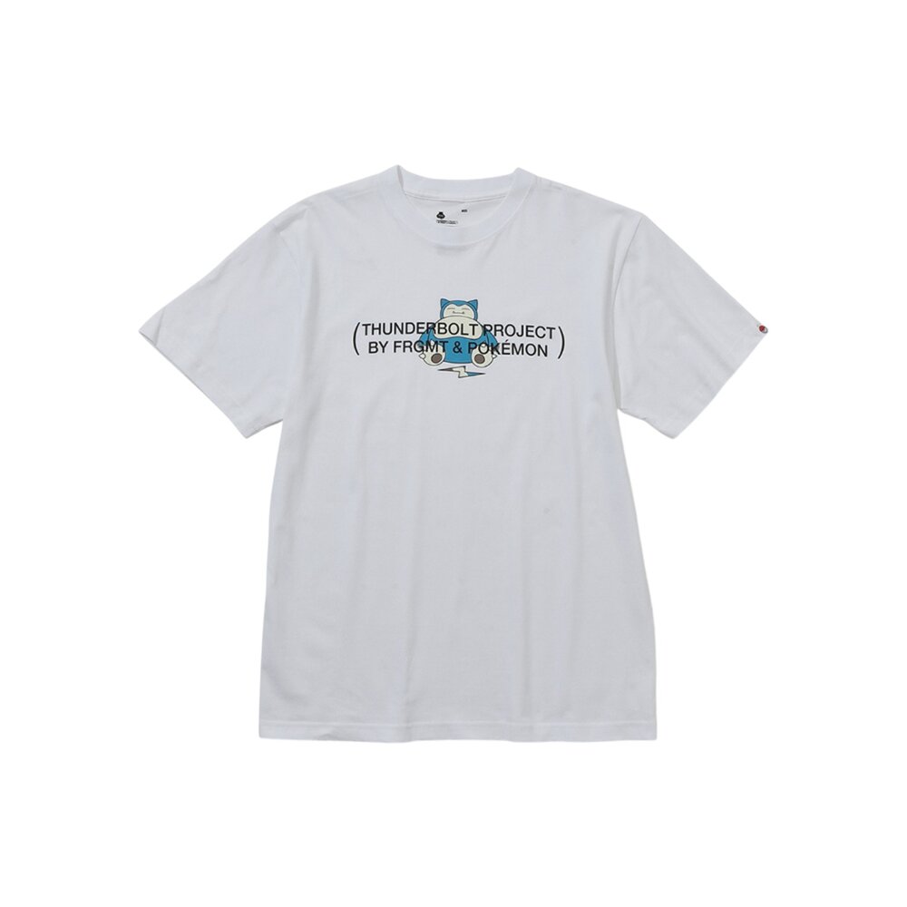 Fragment x Pokemon Thunderbolt Project 皮卡丘、卡比獸 白色 短袖-圖片-2