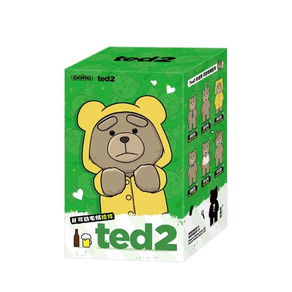PPMT077-2024-POP MART 泡泡瑪特 TED2 泰迪熊 可動毛絨 掛件 玩偶 盲盒
