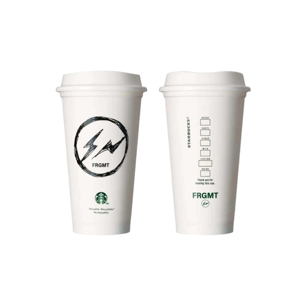SFRCUP-Fragment x Starbucks 閃電系列隨行杯 白 聯名 日本限定