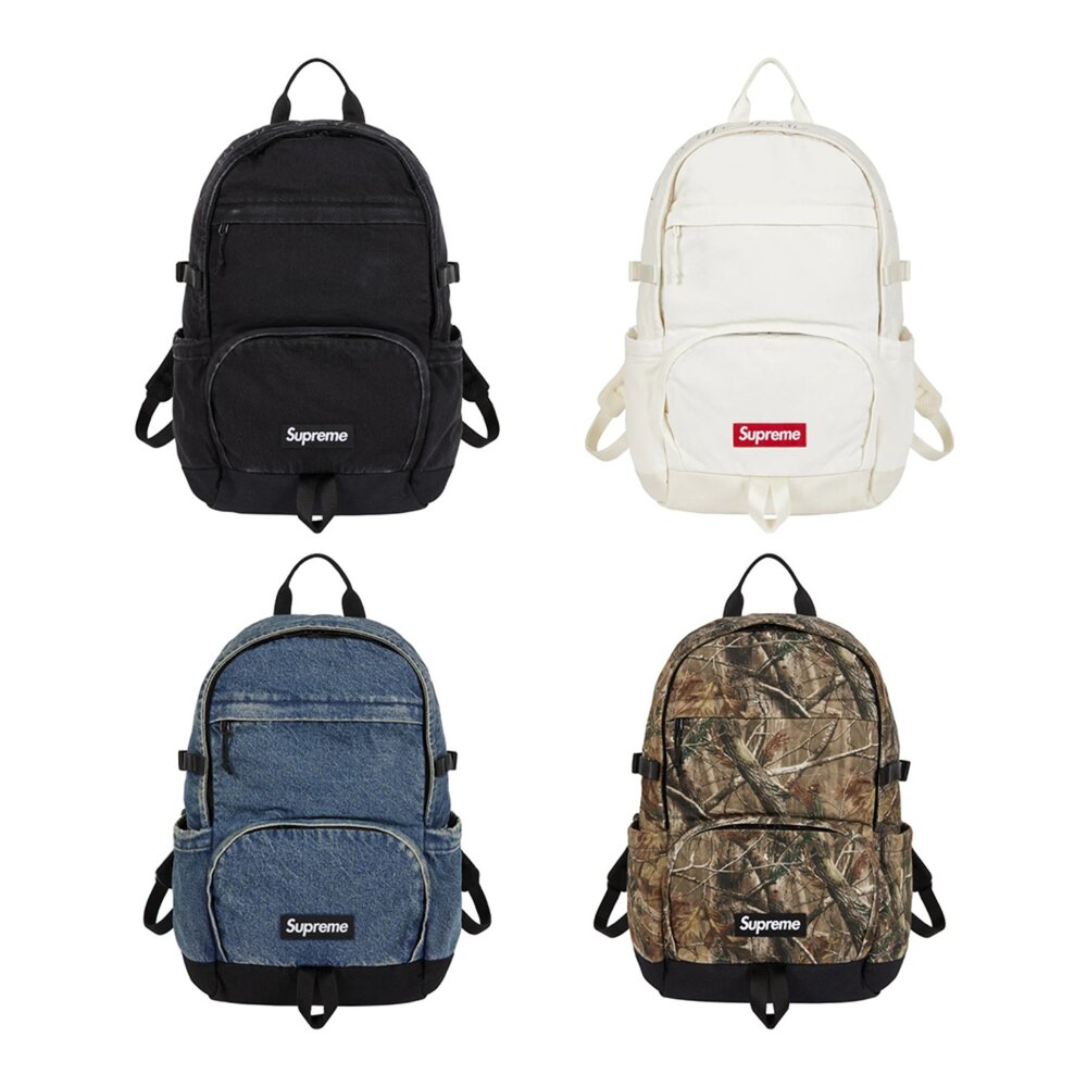 SUP25FW-backpack-Supreme 25Fw Backpack 黑 / 白 / 牛仔藍 / 落葉 後背包