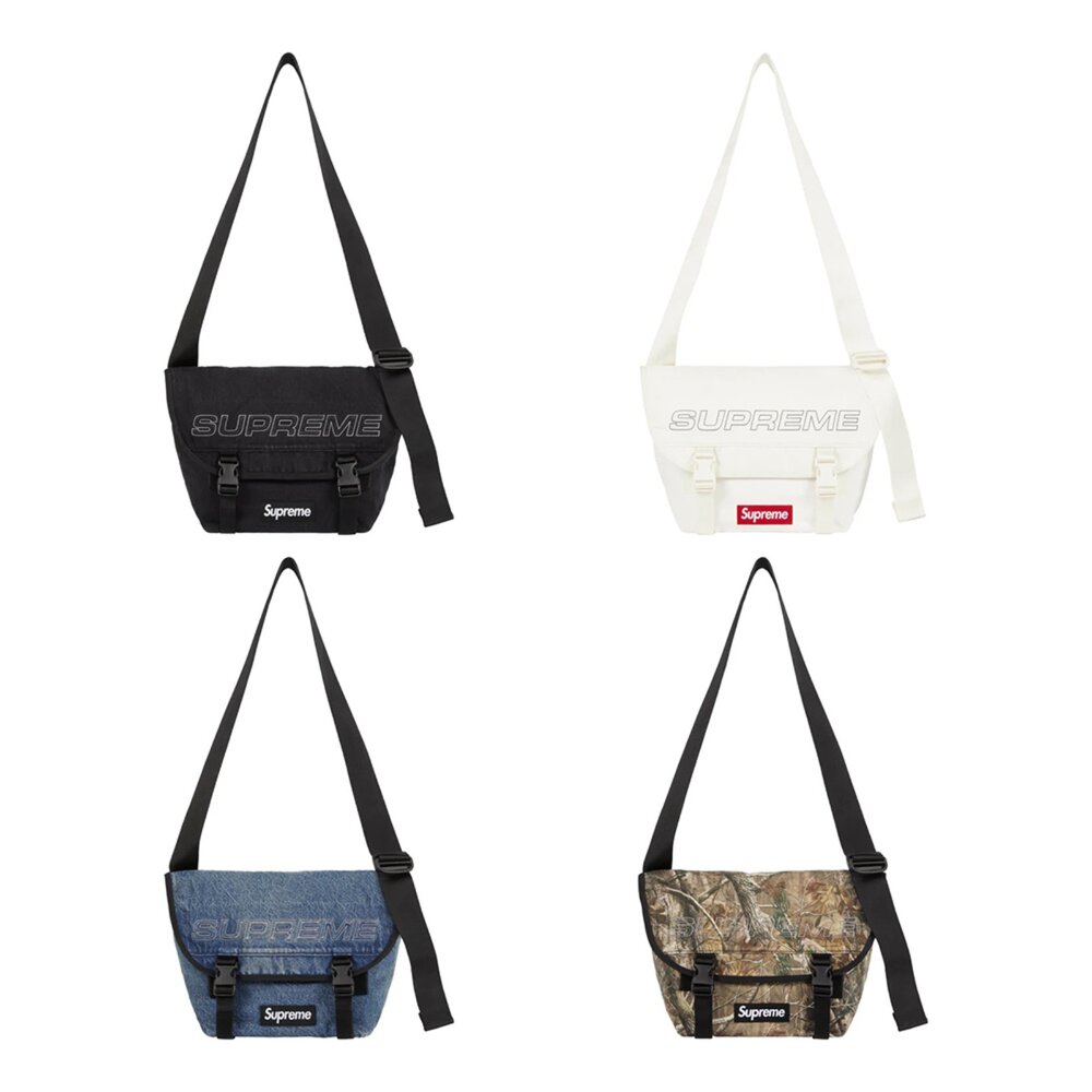 SUP25FW-mesbag-Supreme 25Fw MesBag 黑 / 白 / 牛仔藍 / 落葉 郵差包