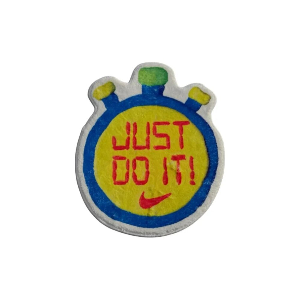 TL003-704A-Nike Just Do It 地毯 黃 藍 計時器 掛毯 鬧鐘 TL003-704A
