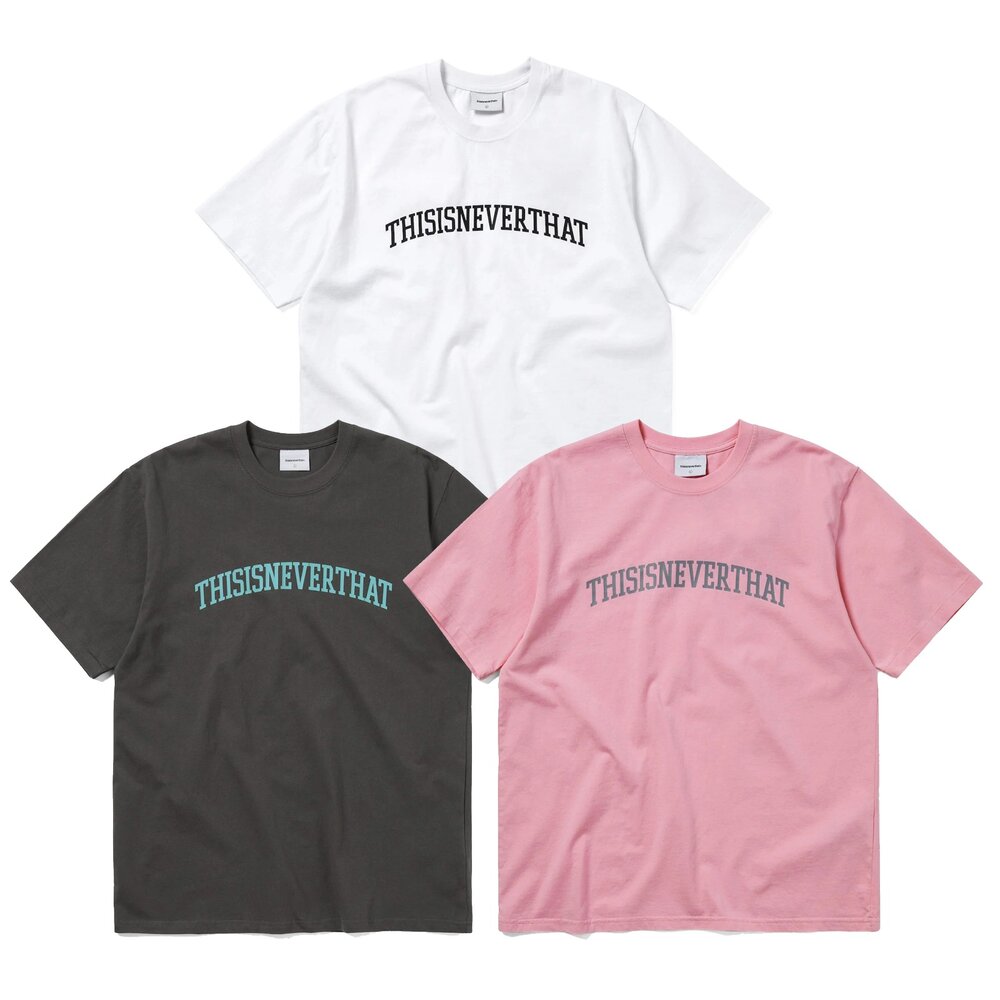TN250TTSST07-Thisisneverthat Arch-Logo Tee 白色/碳黑/粉色 短袖T 上衣 TN250TTSST07