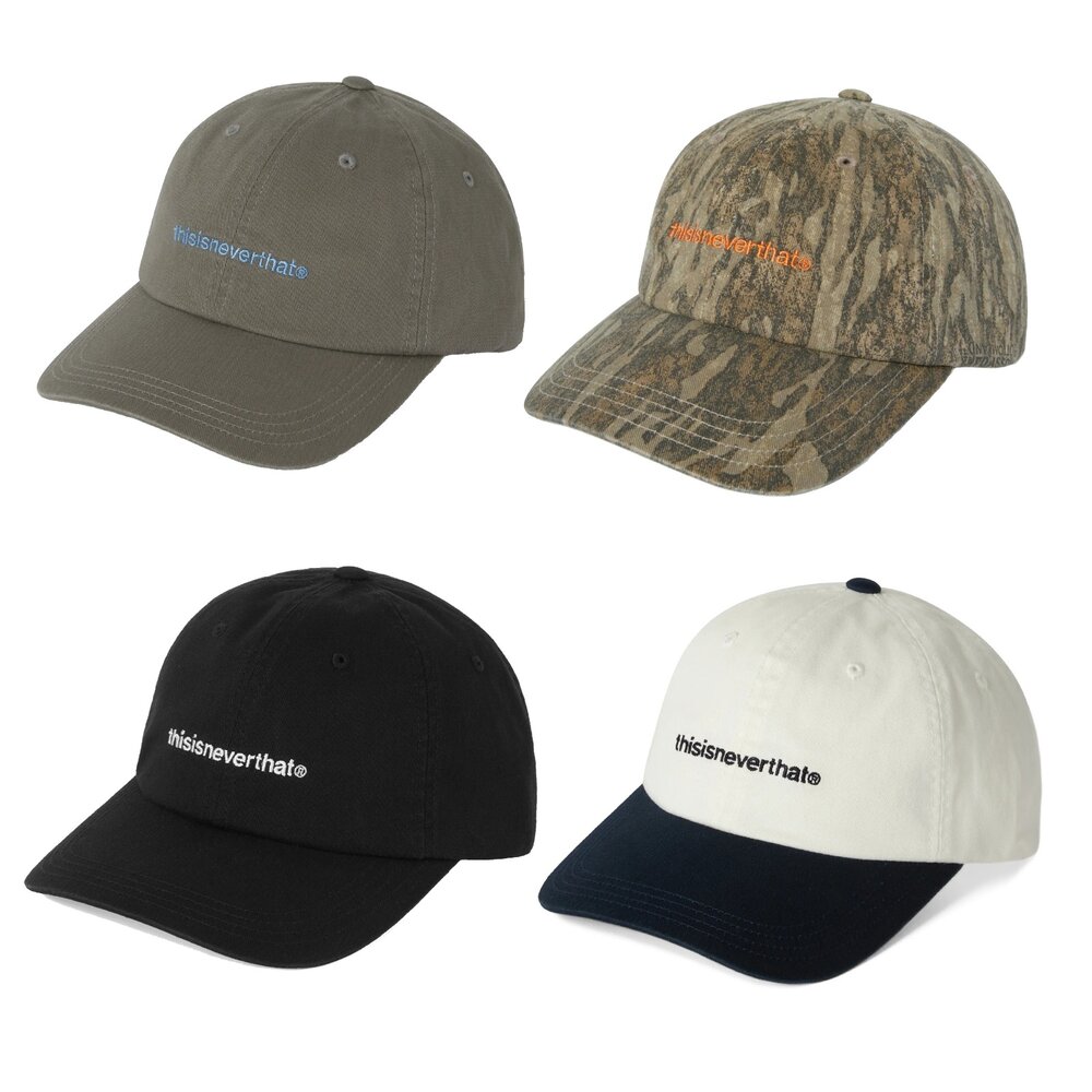 TN250WHWBC01-Thisisneverthat T-Logo Cap 迷彩/黑色/灰色/白藍 棒球帽 帽子 可調節 TN250WHWBC