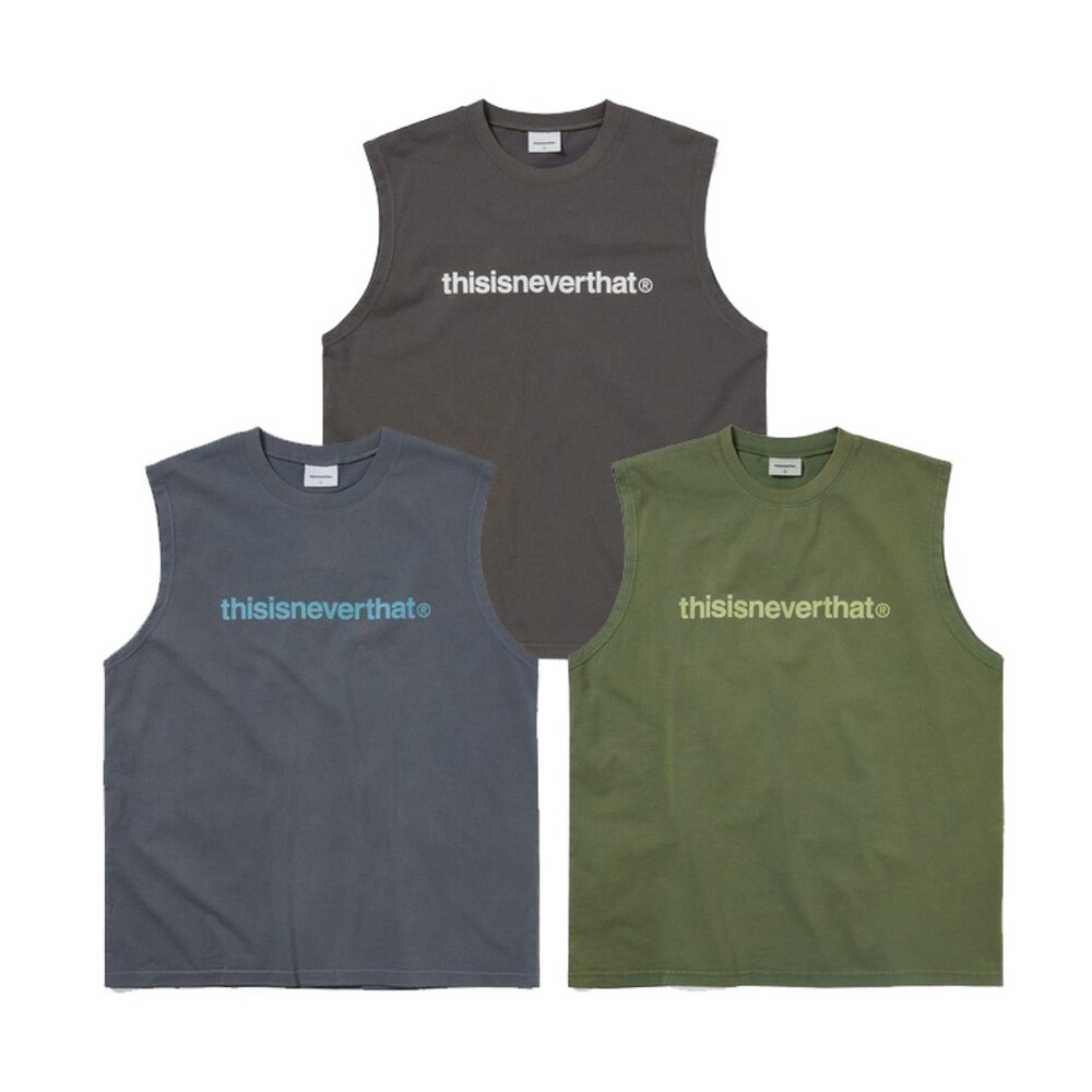 TN251TTSST09-Thisisneverthat T-Logo Sleeveless 醃黃色/碳黑/深藍 無袖Tee TN251TTSST