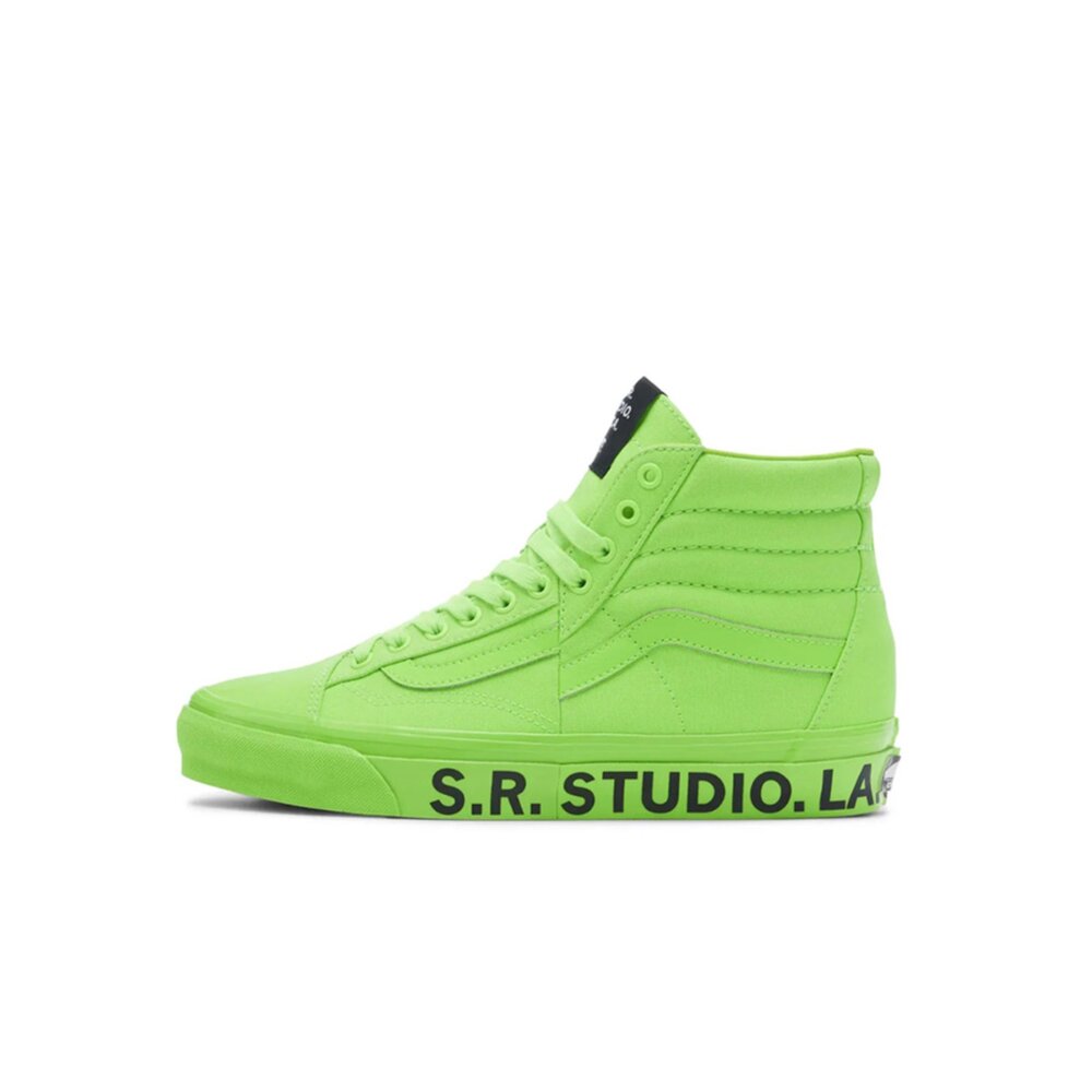 SR. Studio LA. CA x Vans Clash the Wall Green 高筒 螢光綠 聯名 休閒鞋-圖片-1