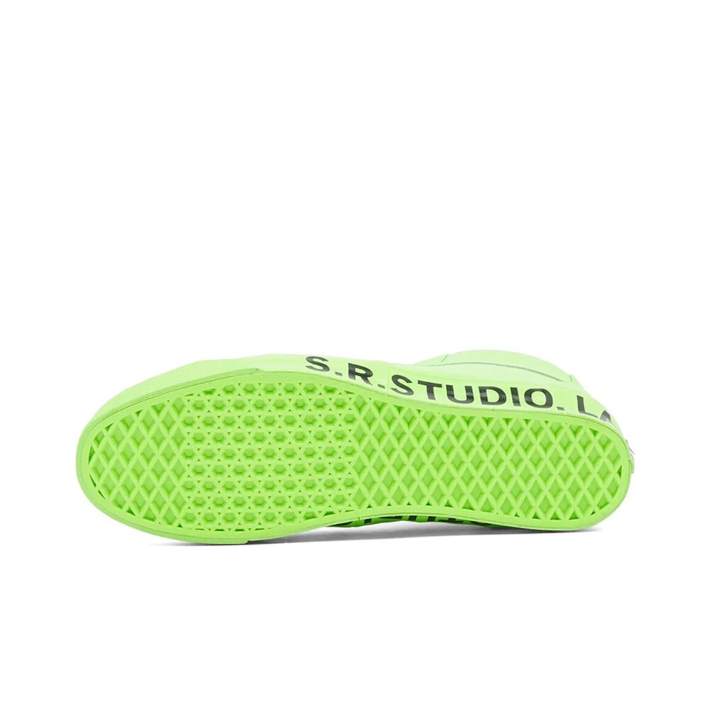SR. Studio LA. CA x Vans Clash the Wall Green 高筒 螢光綠 聯名 休閒鞋-圖片-3