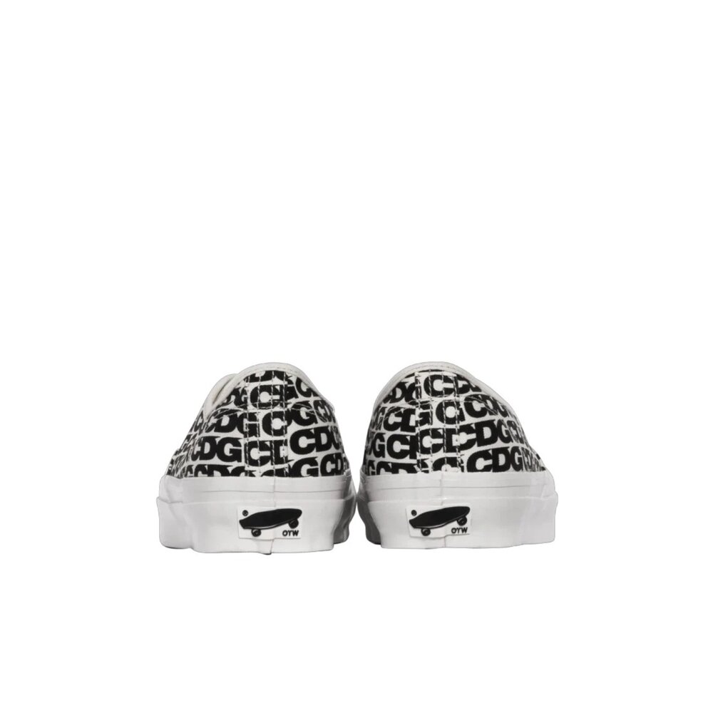 CDG x Vans OTW Authentic 44 Black 黑白 滿版logo VN000EEUUY6-圖片-3