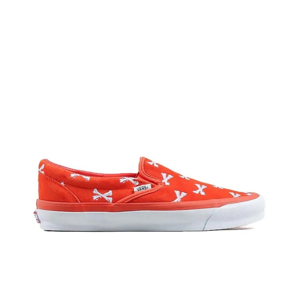 Wtaps x Vans OG Classic Slip-On LX Bones Orange 橘骨頭白 懶人鞋 聯名款-圖片-1