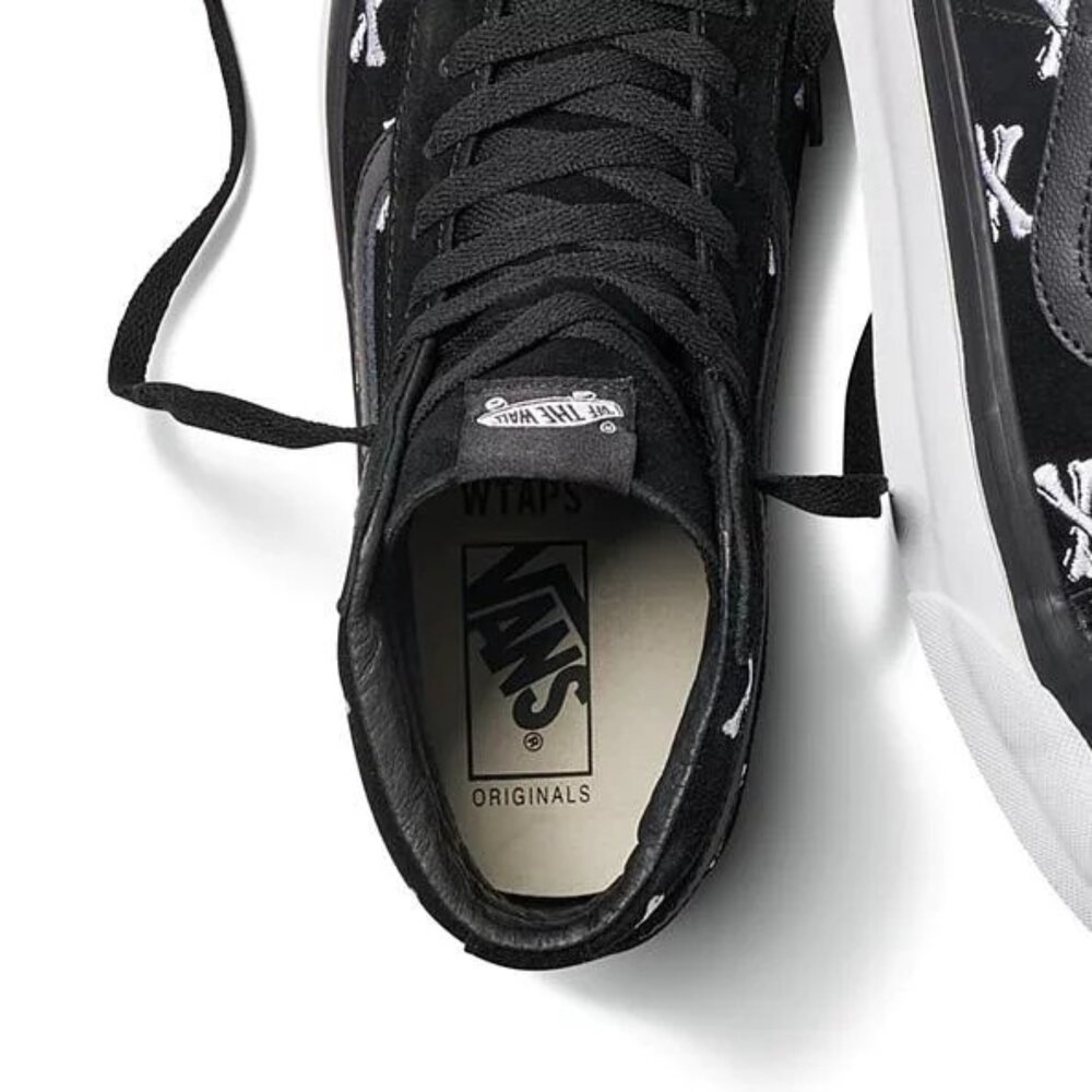 Wtaps x Vans Sk8-Hi Bones Black 高筒 黑骨頭白 聯名款 休閒鞋 男鞋 VN0A4BVB2-圖片-3