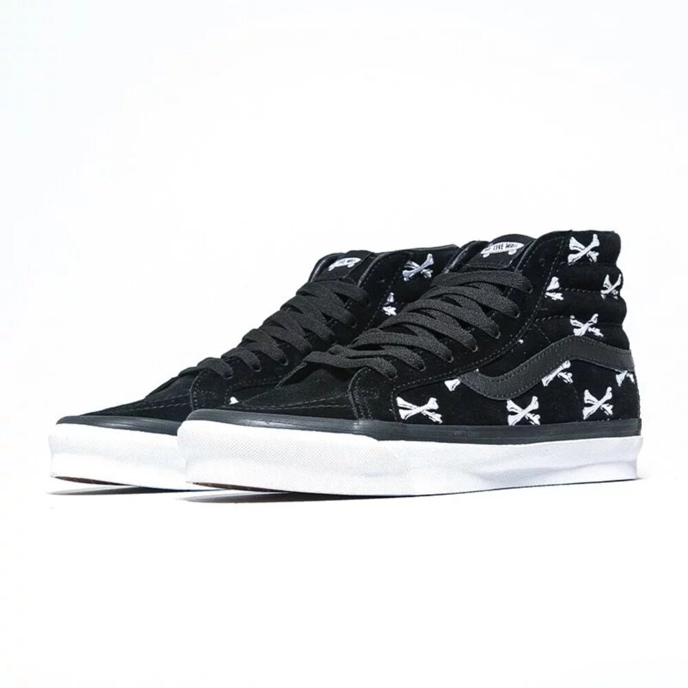 VN0A4BVB20P-Wtaps x Vans Sk8-Hi Bones Black 高筒 黑骨頭白	聯名款 休閒鞋 男鞋 VN0A4BVB2
