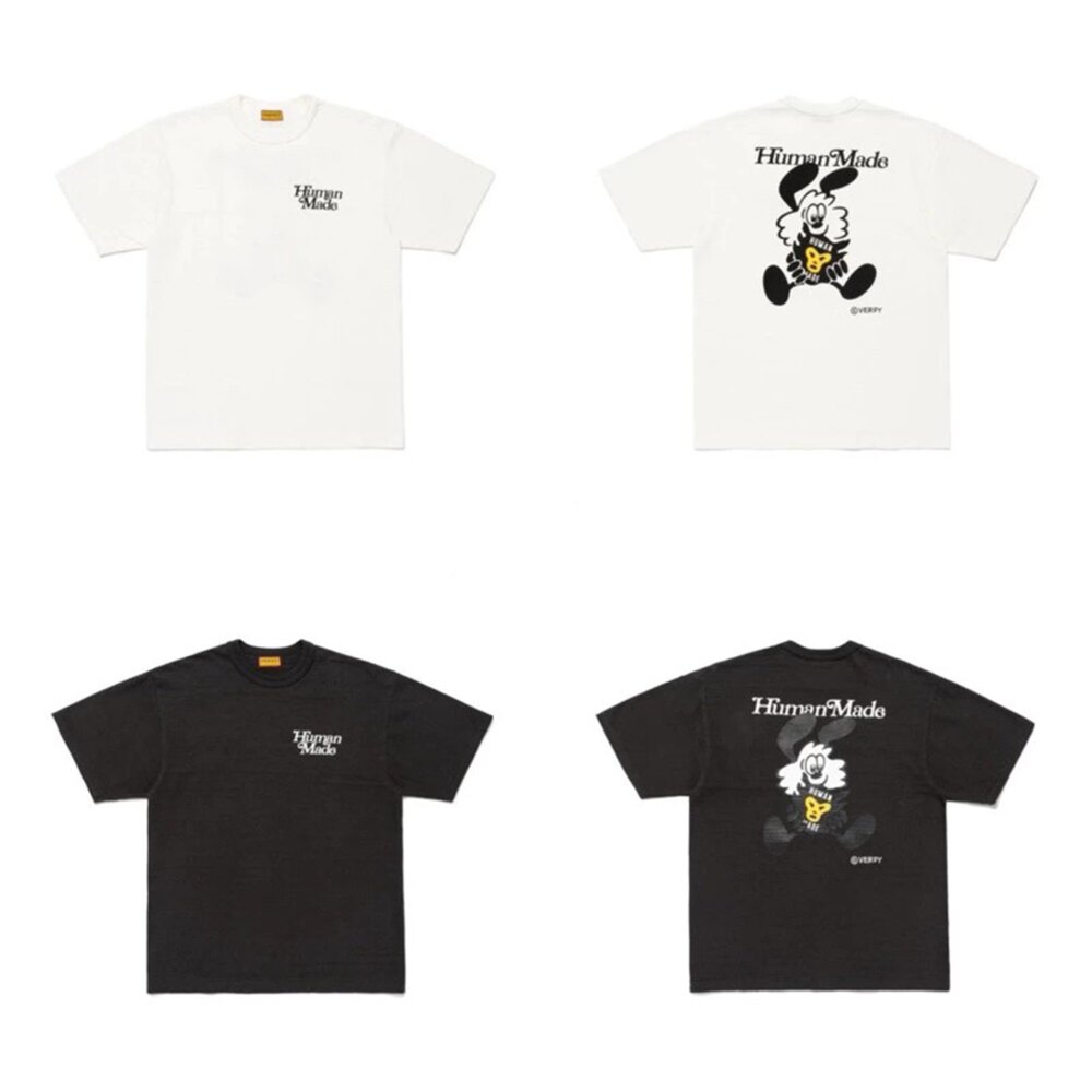 XX29TE002-Human made x verdy 短T 黑 白 聯名 獵人 XX29TE002