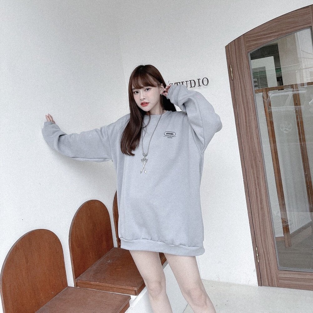 韓版 ORIGINAL 重磅 刷毛款 大學T 情侶款 韓版上衣 韓版長袖 秋冬爆款 流行單品-圖片-6