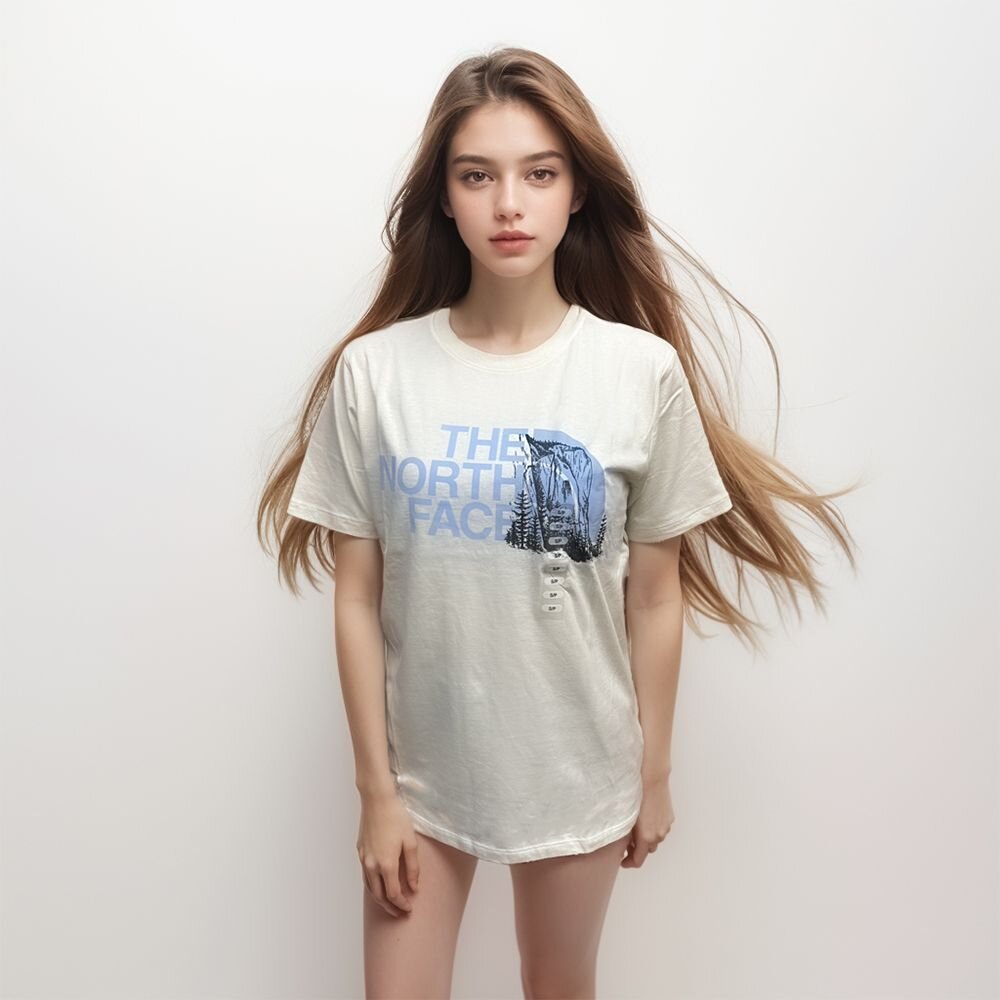 The North Face 北臉 男女款 胸前大LOGO 短袖 上衣-圖片-1