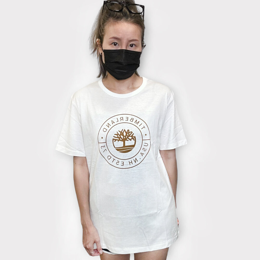 Timberland 踢不爛 特色 上衣 短袖t恤 經典LOGO 上衣 素T 美國代購 休閒短袖 男裝 短袖-圖片-6