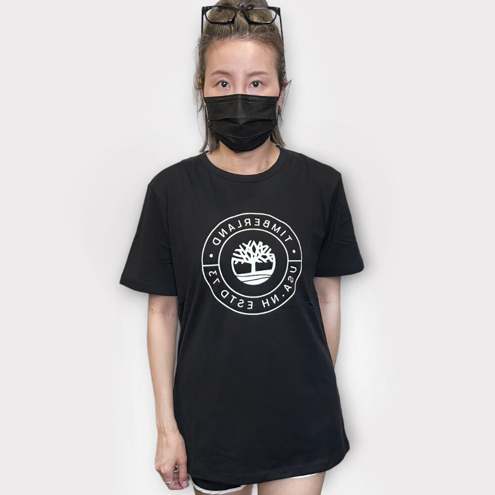 Timberland 踢不爛 特色 上衣 短袖t恤 經典LOGO 上衣 素T 美國代購 休閒短袖 男裝 短袖-圖片-7