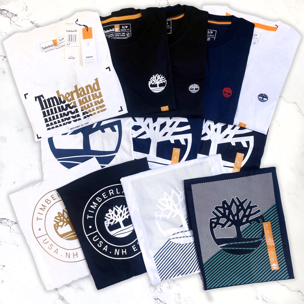 1237763614 - Timberland 踢不爛 特色 上衣  短袖t恤 經典LOGO 上衣 素T 美國代購 休閒短袖 男裝 短袖