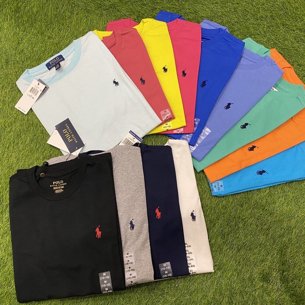 POLO Ralph Lauren 青年款 小馬 短袖 素T 短袖 t 恤 情侶裝 刺繡 RL-圖片-3