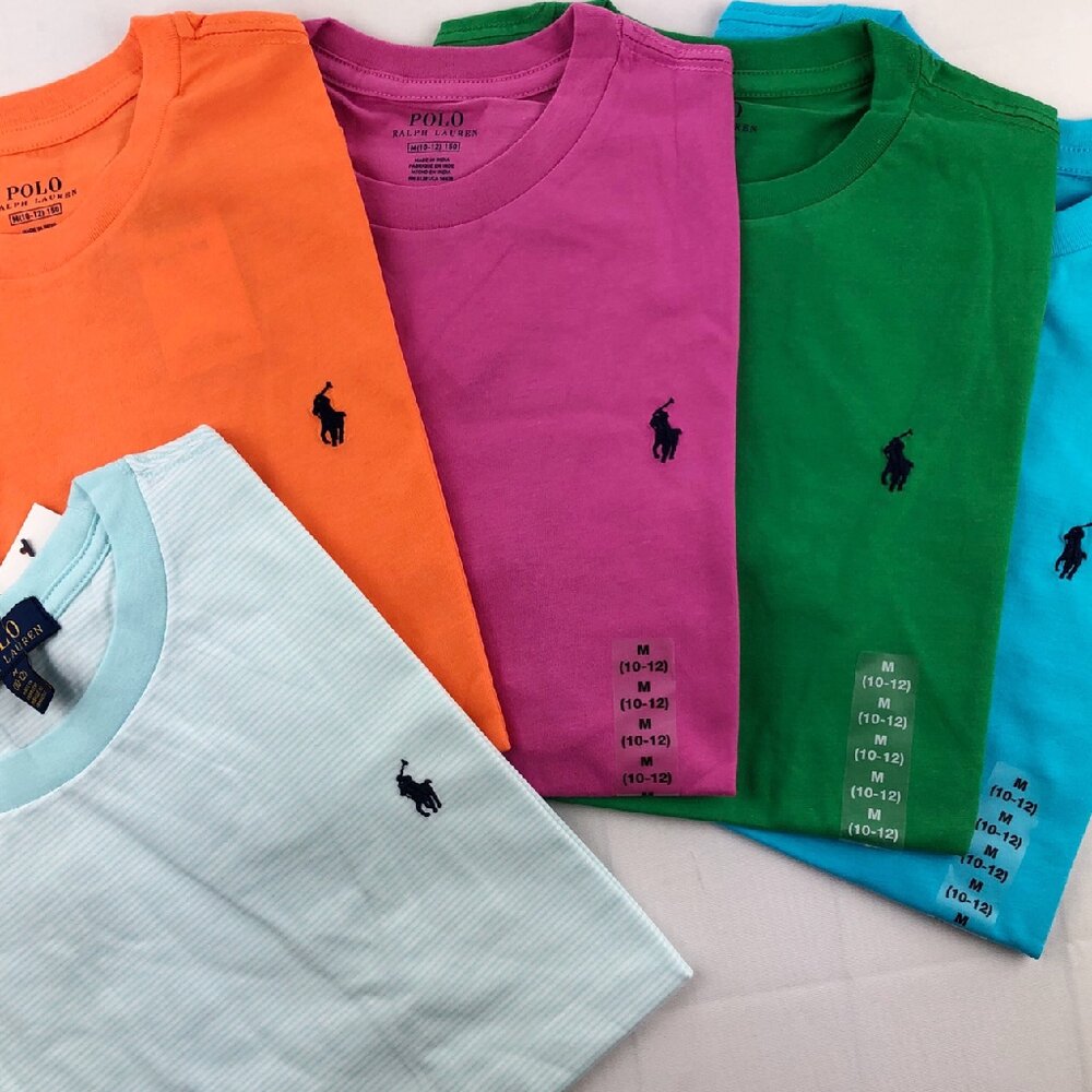 POLO Ralph Lauren 青年款 小馬 短袖 素T 短袖 t 恤 情侶裝 刺繡 RL-圖片-4