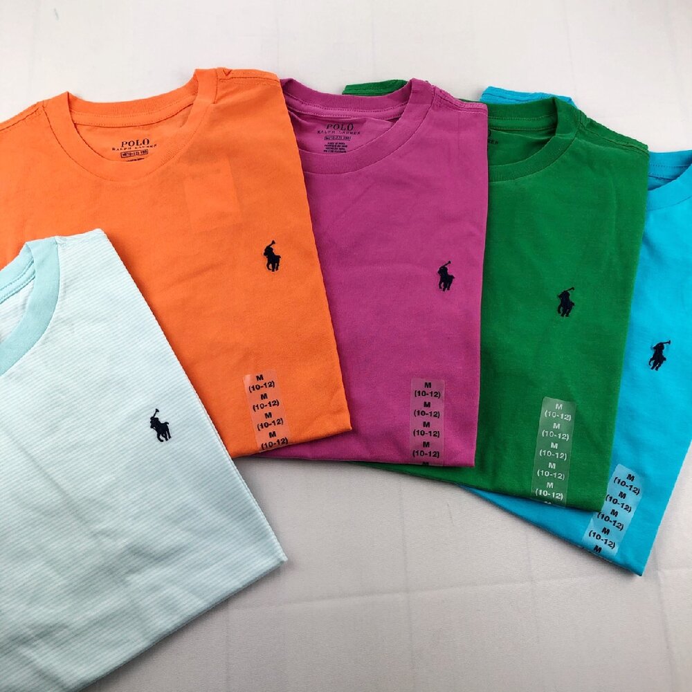 POLO Ralph Lauren 青年款 小馬 短袖 素T 短袖 t 恤 情侶裝 刺繡 RL-圖片-5