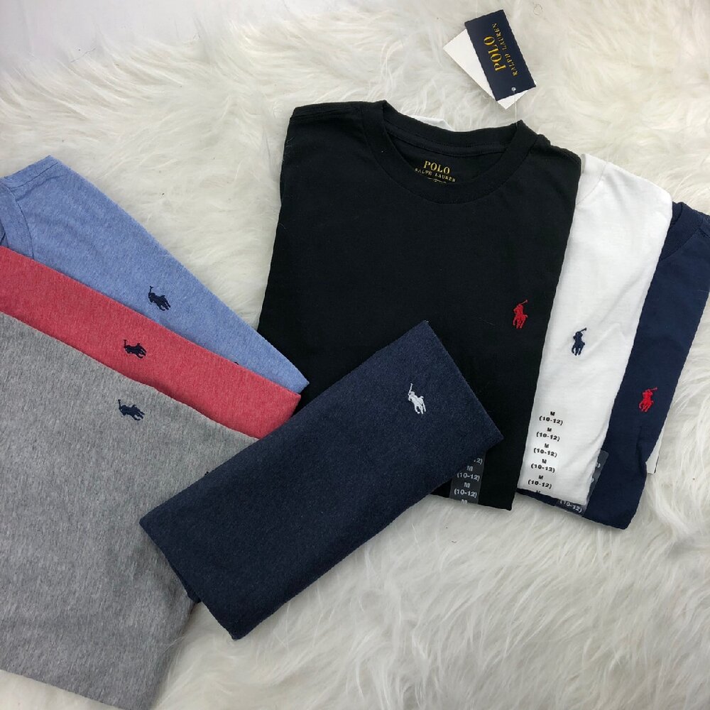 POLO Ralph Lauren 青年款 小馬 短袖 素T 短袖 t 恤 情侶裝 刺繡 RL-圖片-6