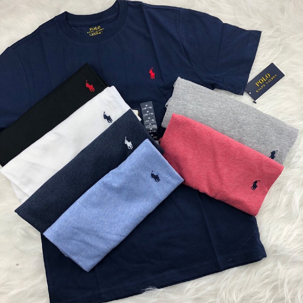 1237891026-POLO Ralph Lauren 青年款 小馬 短袖 素T 短袖 t 恤 情侶裝 刺繡 RL