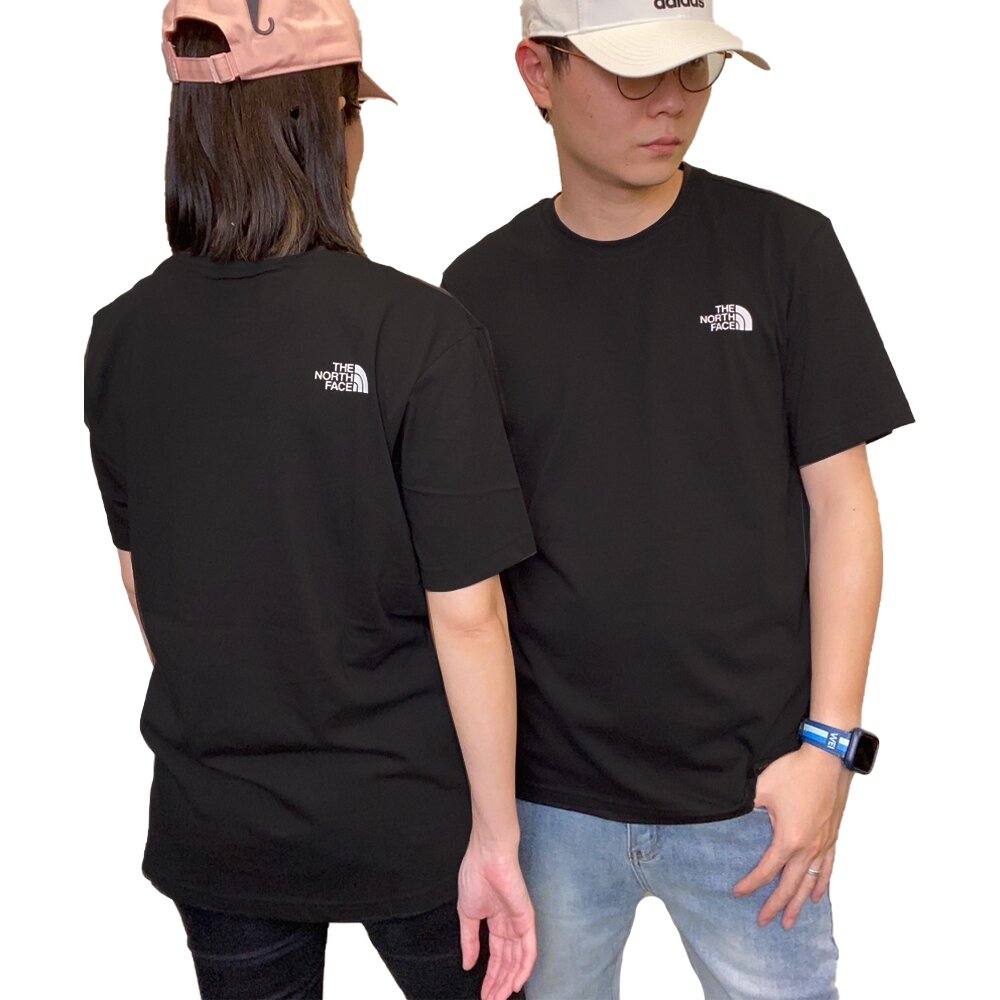 The North Face 北臉 短袖上衣 t恤 TNF 正背面LOGO 情侶款 NT7UN02/NT7UN05B-E-圖片-1
