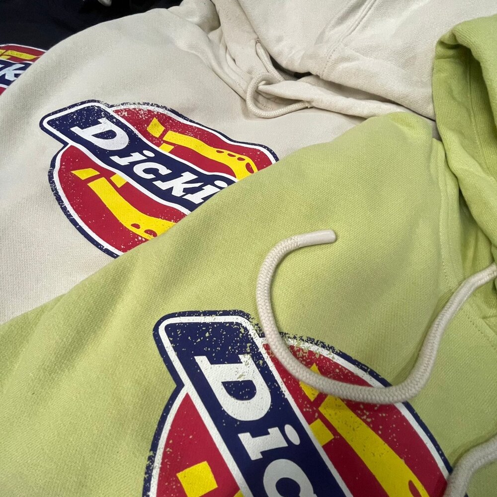 Dickies 迪凱思 2021 秋冬季新款經典大LOGO帽T 休閒 長袖帽T 情侶衣 長袖帽T 內針織 刷舊-圖片-8