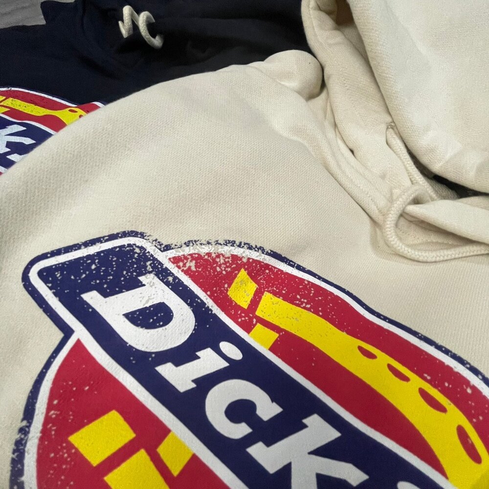 Dickies 迪凱思 2021 秋冬季新款經典大LOGO帽T 休閒 長袖帽T 情侶衣 長袖帽T 內針織 刷舊-圖片-9