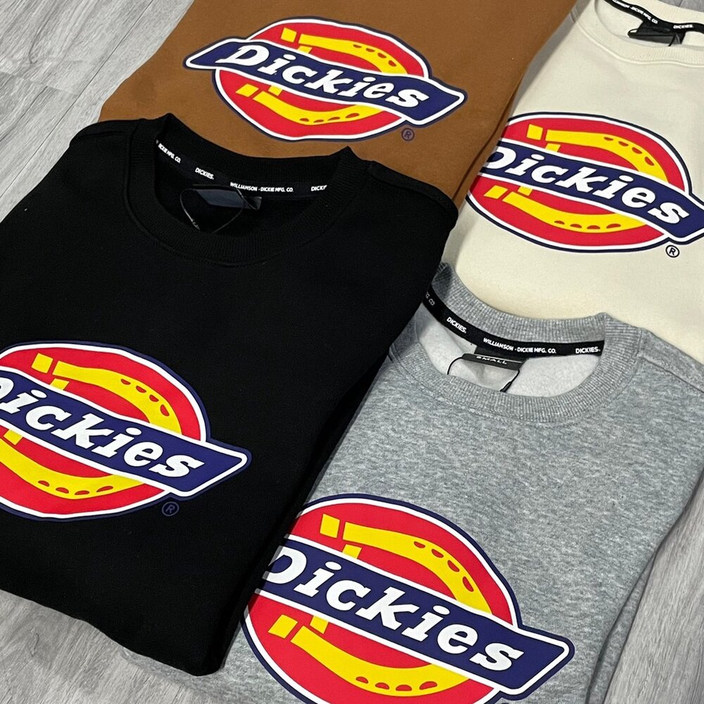 13622323849-DICKIES Logo 大學T 大Logo長袖 衛衣 大學tee 內刷毛 鋪棉