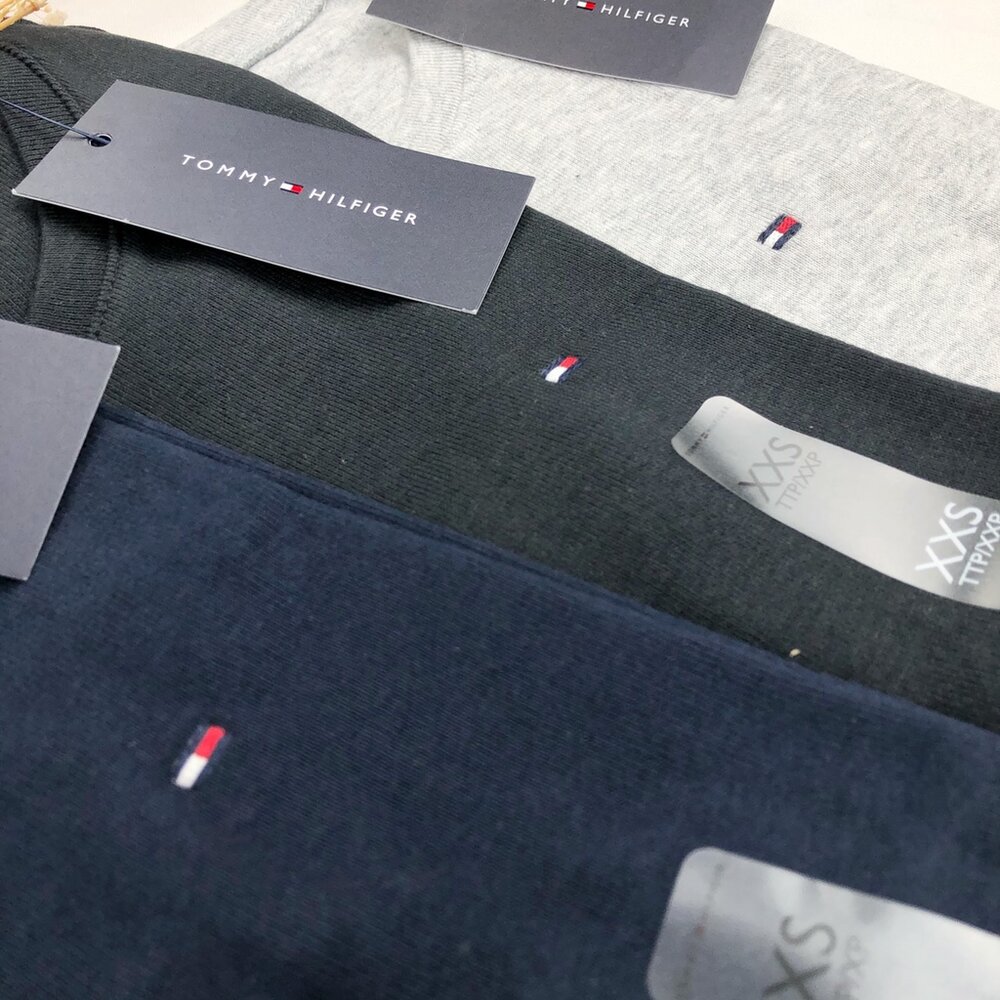 Tommy 女款 圓領 刺繡 小LOGO 素T 修身款 貼身 性感 女生短t TOMMY 夏季 休閒款-圖片-10