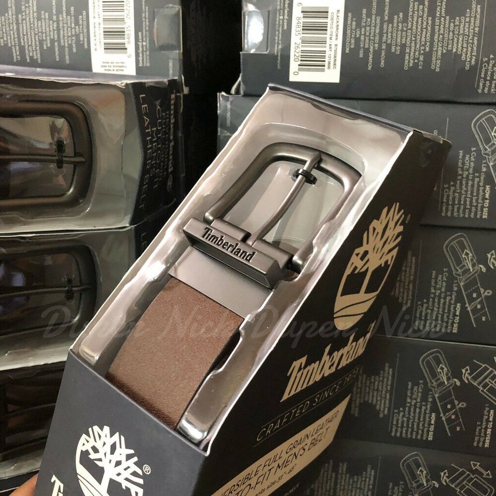 TIMBERLAND 皮帶 雙面 兩用 牛皮 皮帶 消光黑 皮帶頭 可自行修改長度 現貨秒發-圖片-4