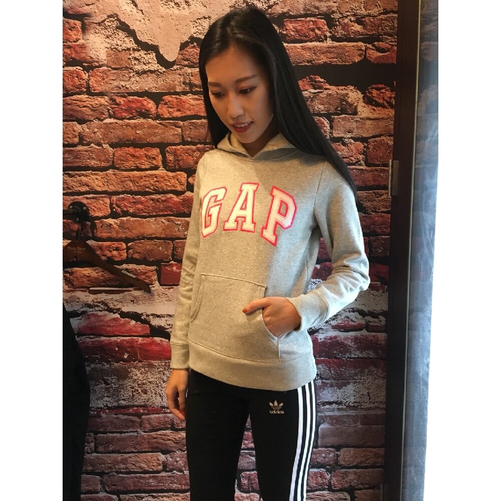 GAP 經典LOGO 帽t 內刷毛 女生衣著 經典LOGO-圖片-8
