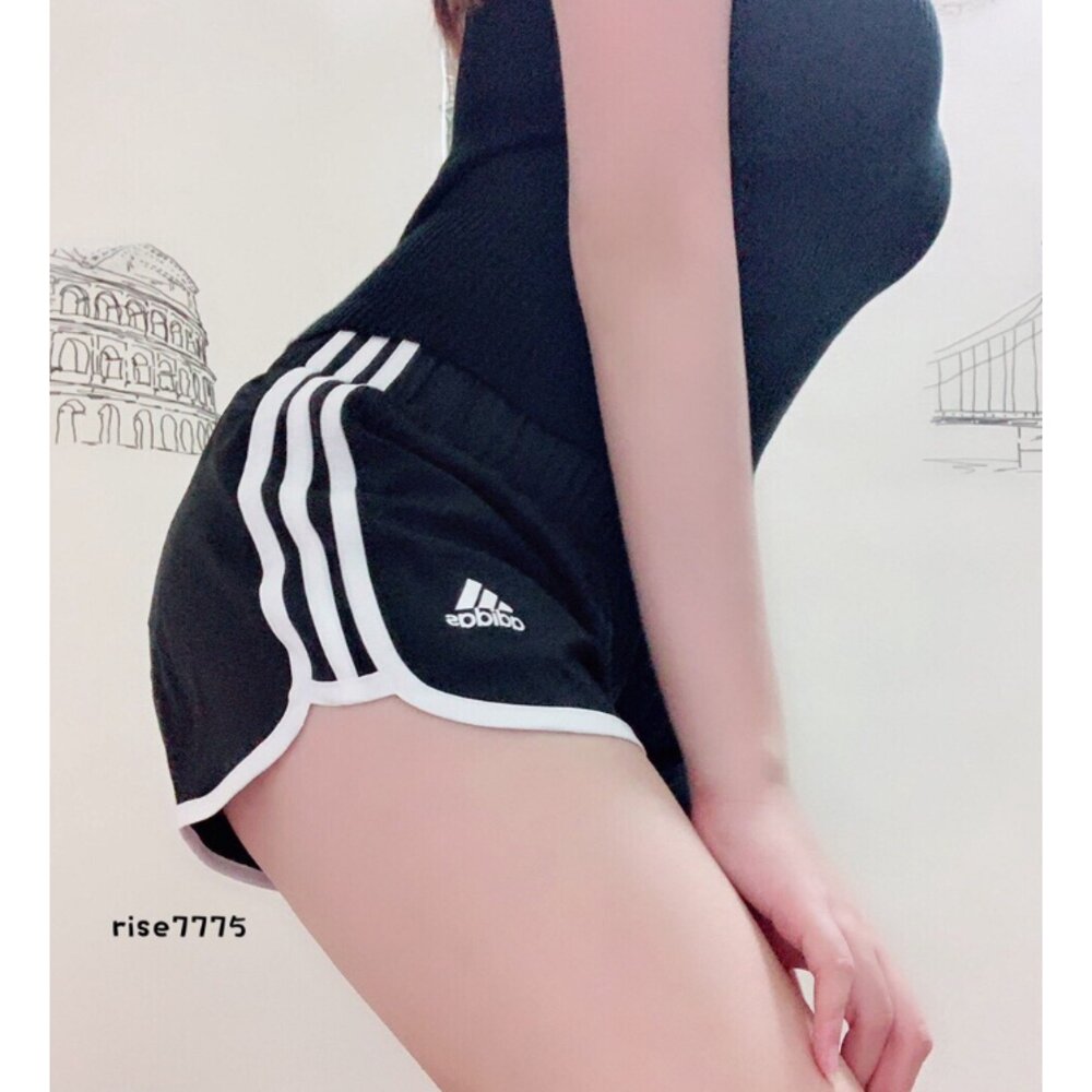Adidas 愛迪達 三線 短褲 真理褲 黑白 2/4吋女生衣著 真理短褲 熱褲 CE2014 DQ2645 GK526-圖片-3