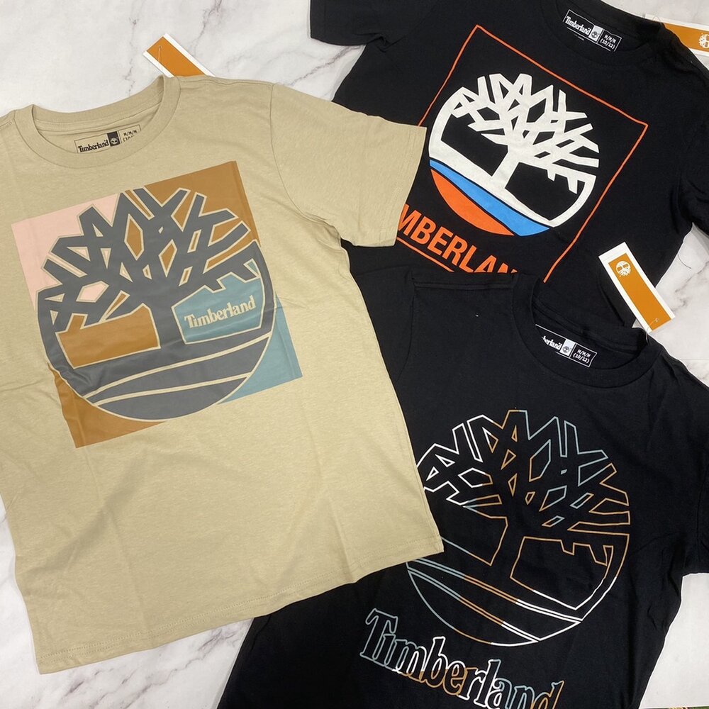 timberland 短袖 t 恤 大Logo 短袖t恤 青年款 衣服 短袖 素t 現貨 t shirt-圖片-3