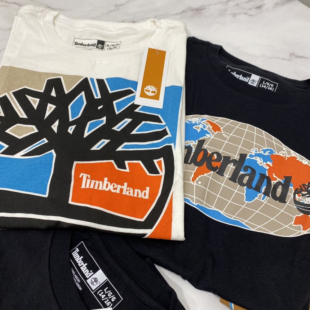 timberland 短袖 t 恤 大Logo 短袖t恤 青年款 衣服 短袖 素t 現貨 t shirt-圖片-5