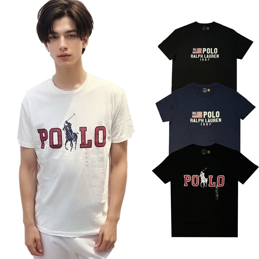 18549715389-POLO RALPH LAUREN 男生 POLO 短袖 胸前大LOGO 圓領短袖 上衣 男生上衣