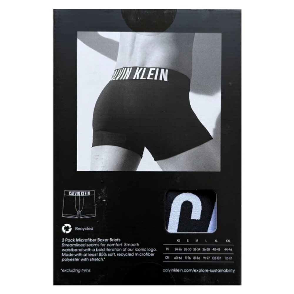 Calvin Klein CK 3入組 超細纖維 速乾排濕 四角褲 運動內褲-圖片-3