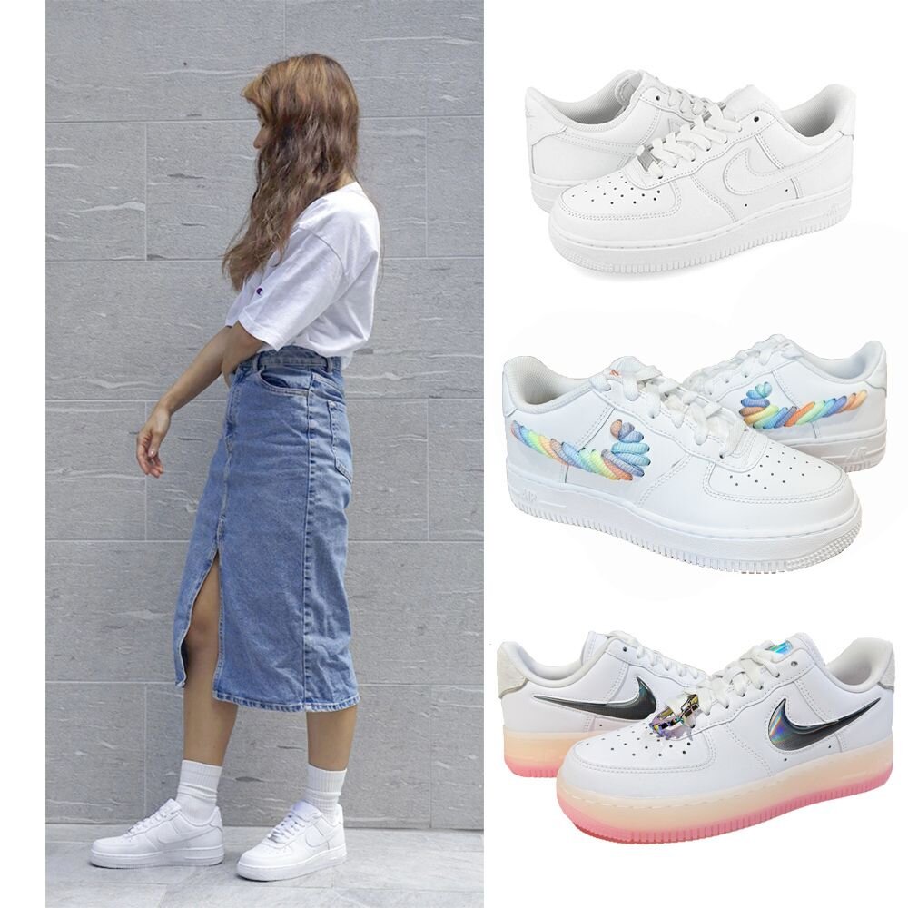 18549715413-NIKE Air Force107 白FROCE 多款 女鞋 經典款AF1 小白鞋 龍年限定款 CW2288111