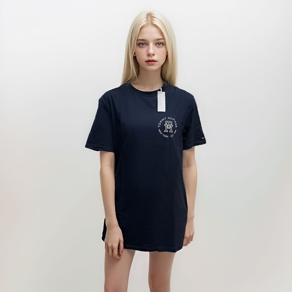 Tommy Hilfiger 圓領短袖 經典印膠LOGO 上衣 短袖 男生短袖 女生短袖-圖片-2