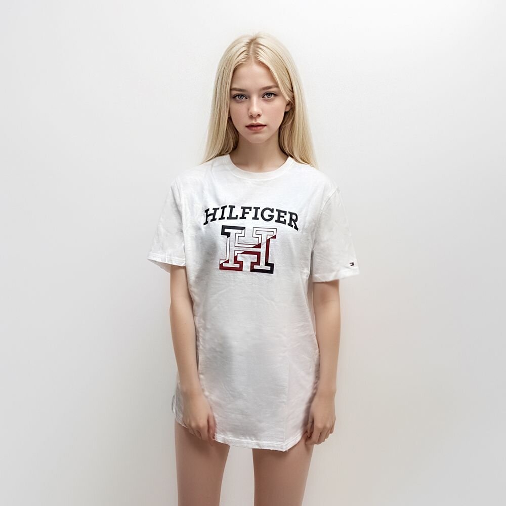 Tommy Hilfiger 圓領短袖 經典印膠LOGO 上衣 短袖 男生短袖 女生短袖-圖片-5