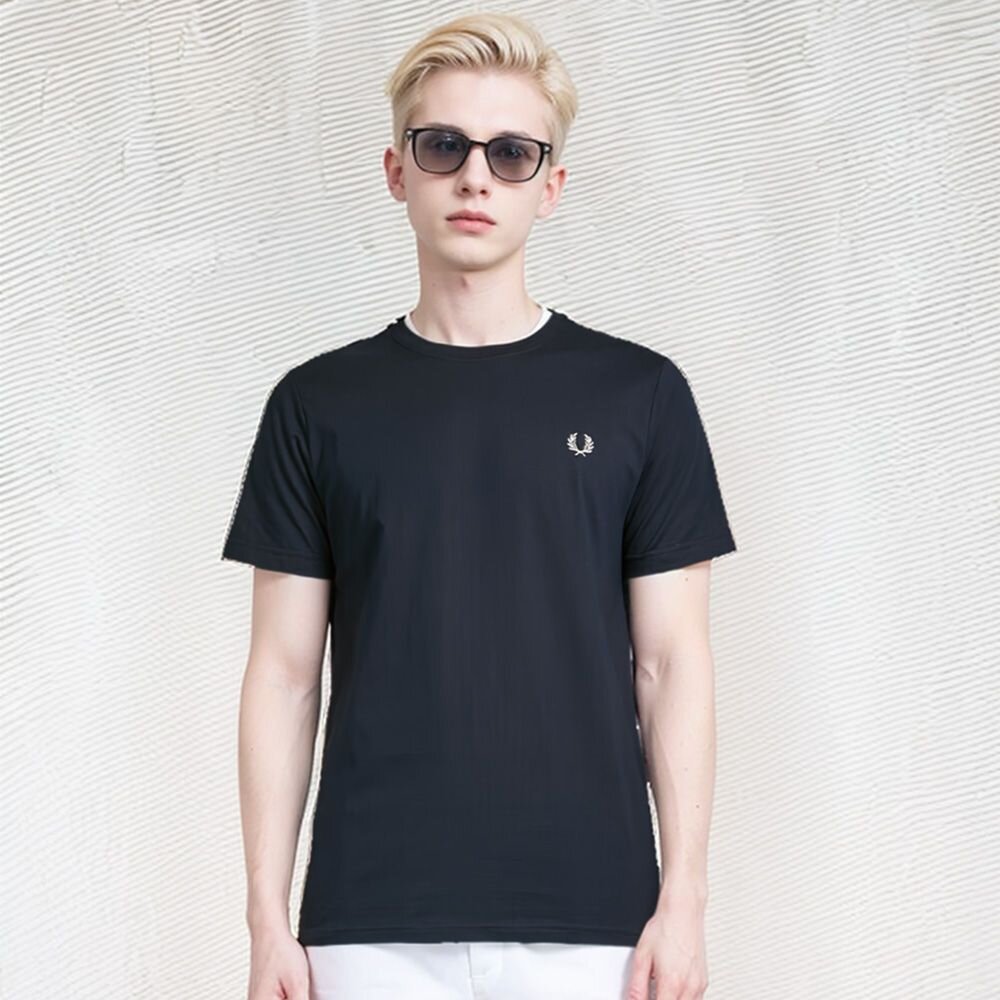 FRED PERRY 男版 胸前刺繡小LOGO短袖 T恤 圓領短袖 上衣 版型偏小-圖片-4