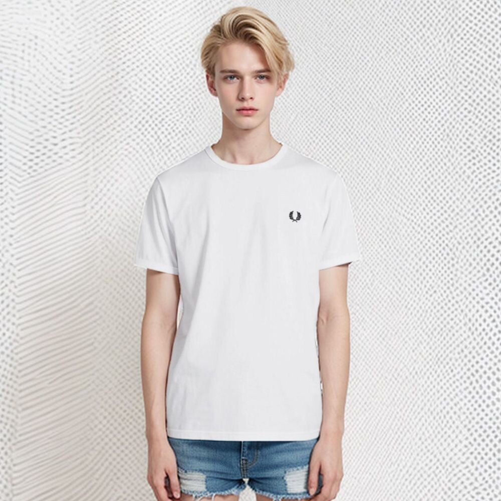 FRED PERRY 男版 胸前刺繡小LOGO短袖 T恤 圓領短袖 上衣 版型偏小-圖片-5
